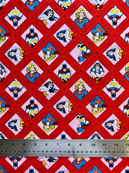 Wonder Woman and friends Fabric