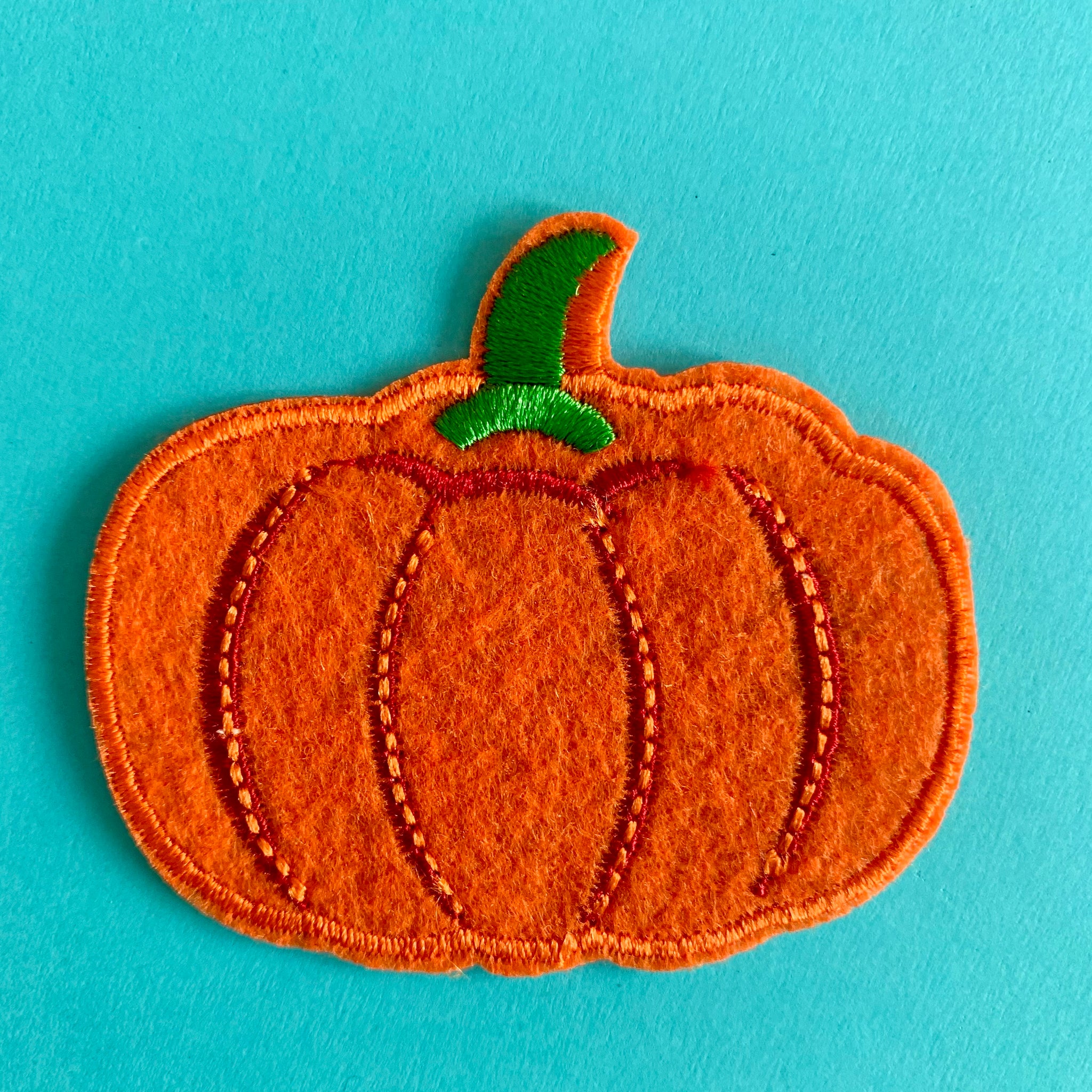 Pumpkin Embroidered Patch