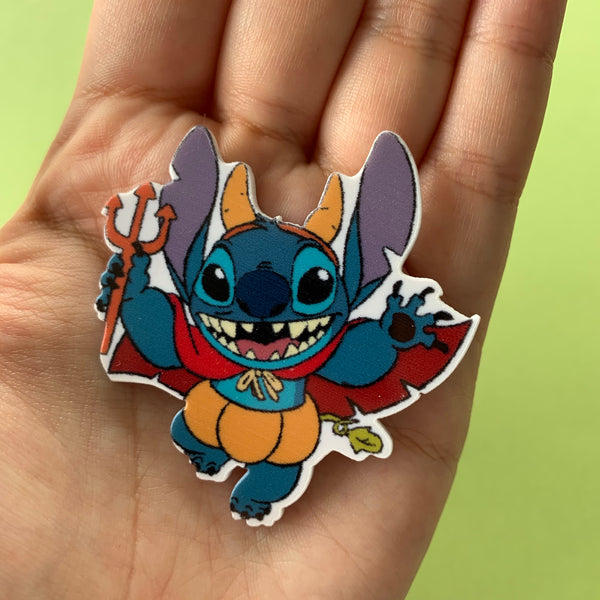 Stitch Halloween Flat Back