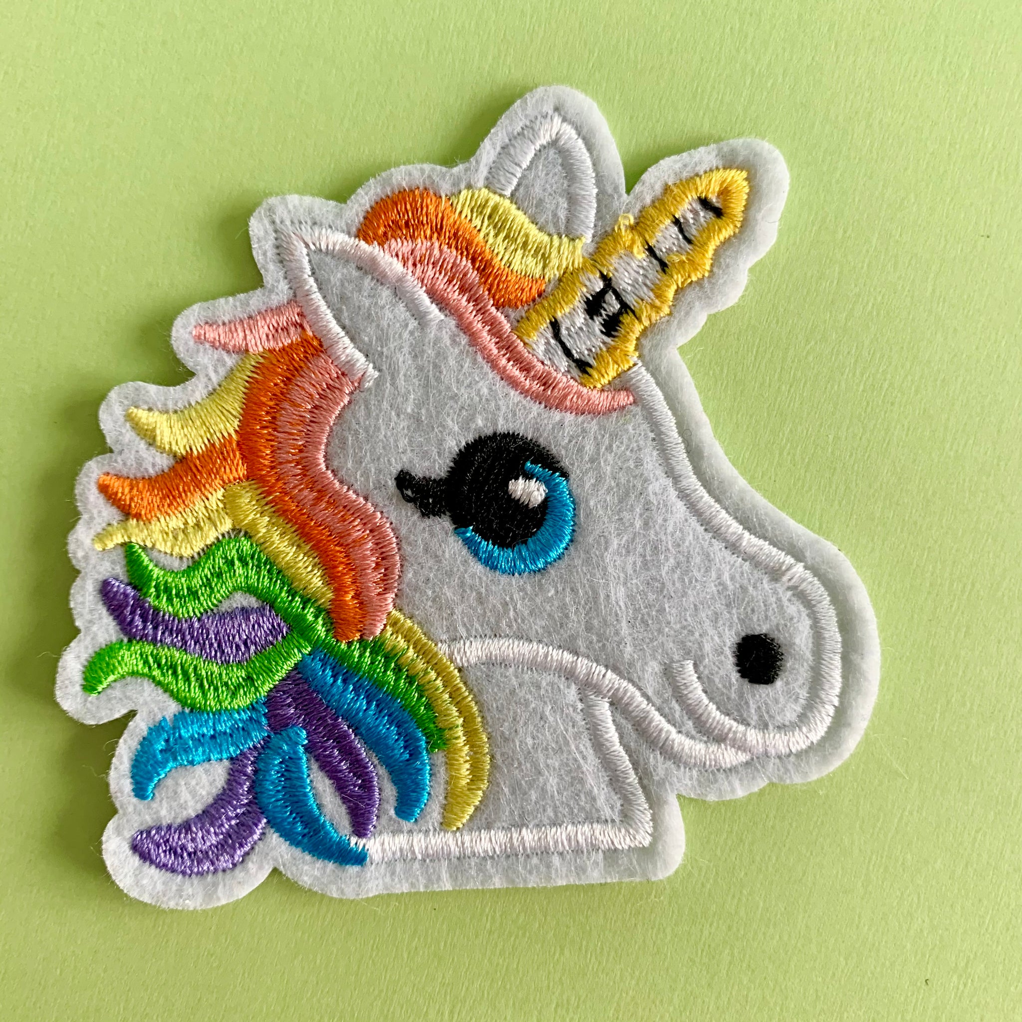 Rainbow Unicorn Embroidered Patch