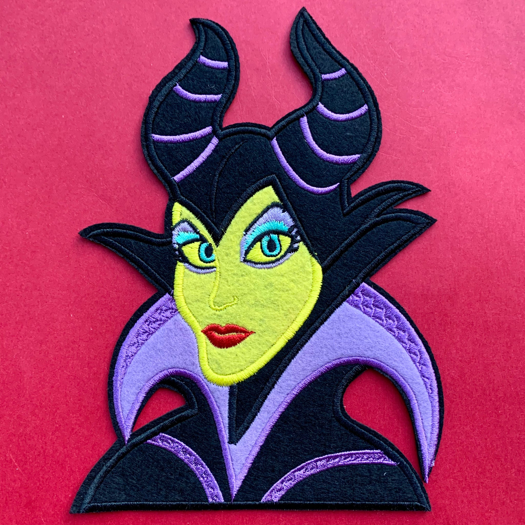 Large Maleficent Embroidered Patch